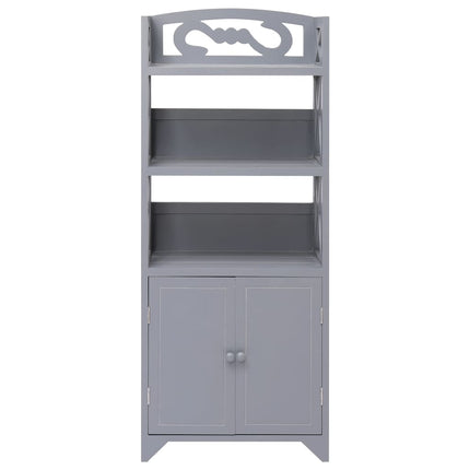 Armoire De Salle De Bain 46X24X116 Cm Bois De Paulownia