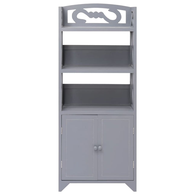 Armoire De Salle De Bain 46X24X116 Cm Bois De Paulownia