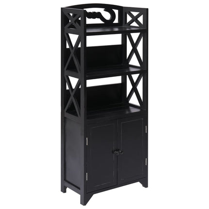 Armoire De Salle De Bain 46X24X116 Cm Bois De Paulownia