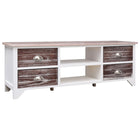 Meuble Tv 115X30X40 Cm Bois De Paulownia