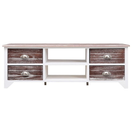 Meuble Tv 115X30X40 Cm Bois De Paulownia