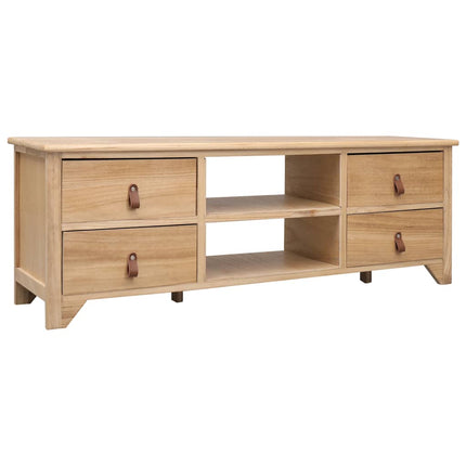 Meuble Tv 115X30X40 Cm Bois De Paulownia