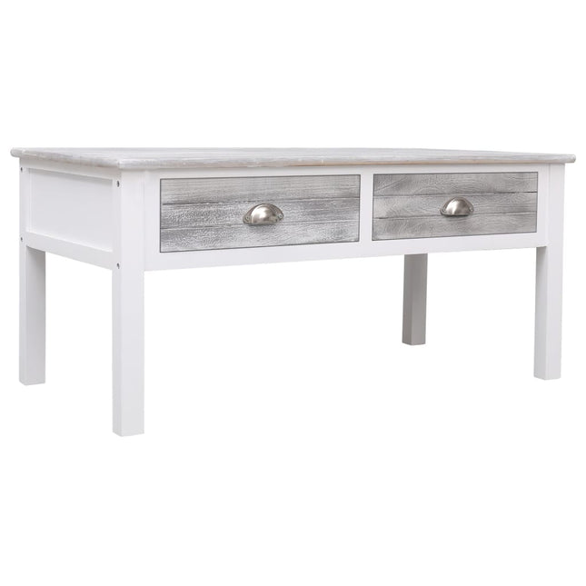 Table Basse Gris 100 X 50 X 45 Cm Bois