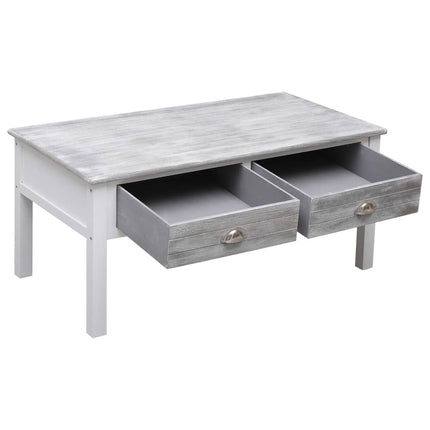 Table Basse Gris 100 X 50 X 45 Cm Bois