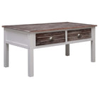 Table Basse Gris 100 X 50 X 45 Cm Bois