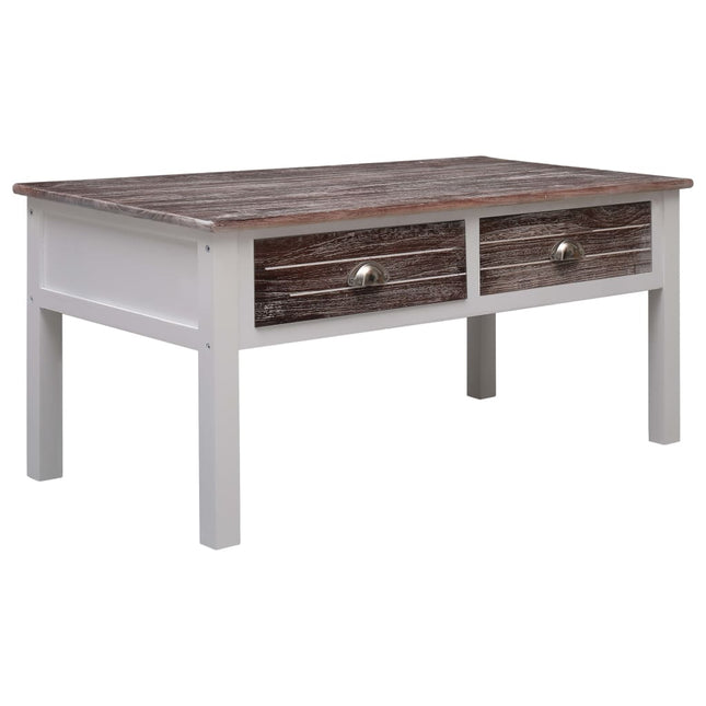 Table Basse Gris 100 X 50 X 45 Cm Bois