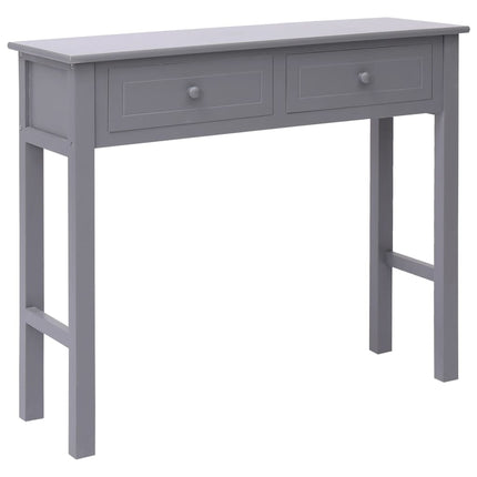 Table Console Gris 90 X 30 X 77 Cm Bois