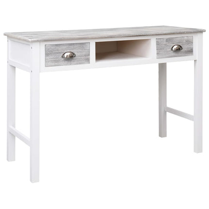 Bureau Gris 110X45X76 Cm Bois