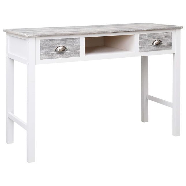 Bureau Gris 110X45X76 Cm Bois