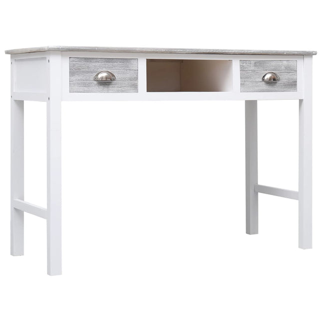 Bureau Gris 110X45X76 Cm Bois