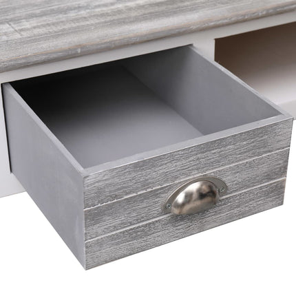 Bureau Gris 110X45X76 Cm Bois