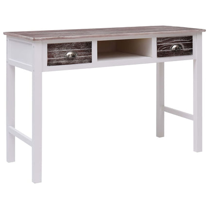 Bureau Gris 110X45X76 Cm Bois