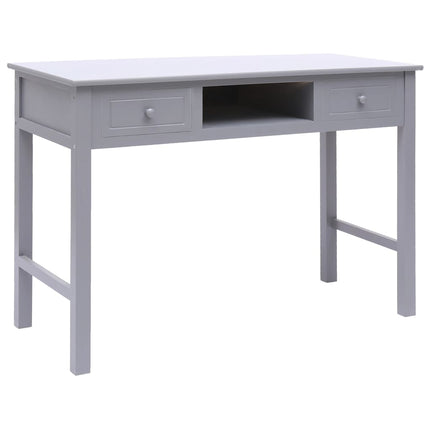 Bureau Gris 110X45X76 Cm Bois