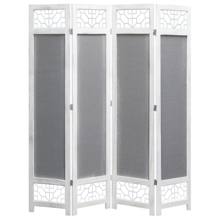 Cloison De Séparation 4 Panneaux 140X165 Cm Tissu