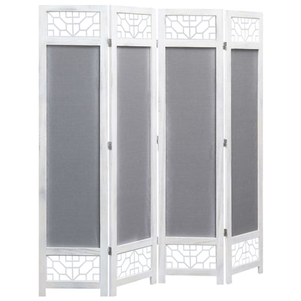 Cloison De Séparation 4 Panneaux 140X165 Cm Tissu