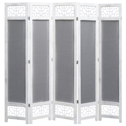 Cloison De Séparation 4 Panneaux 140X165 Cm Tissu