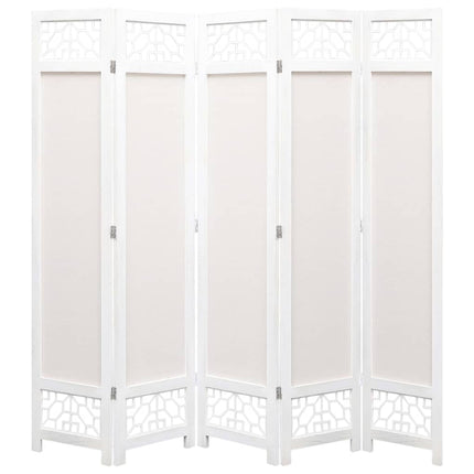 Cloison De Séparation 4 Panneaux 140X165 Cm Tissu