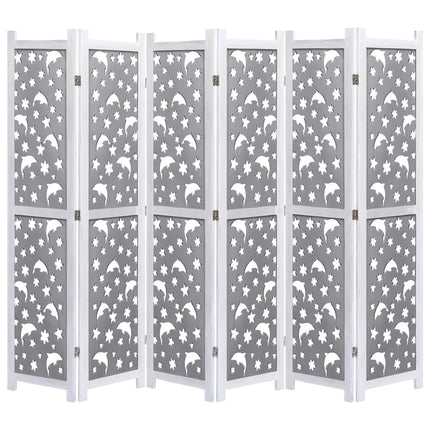 Cloison De Séparation 4 Panneaux 140X165 Cm Bois Solide