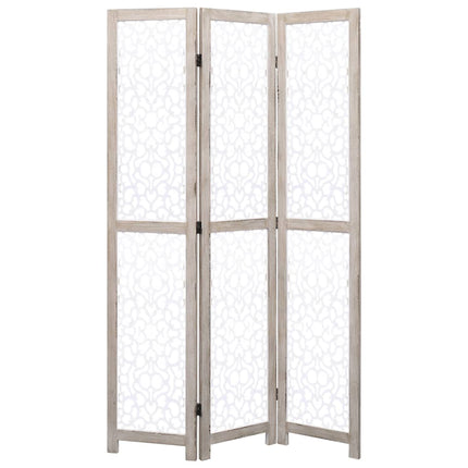 Cloison De Séparation 4 Panneaux 140X165 Cm Bois Solide