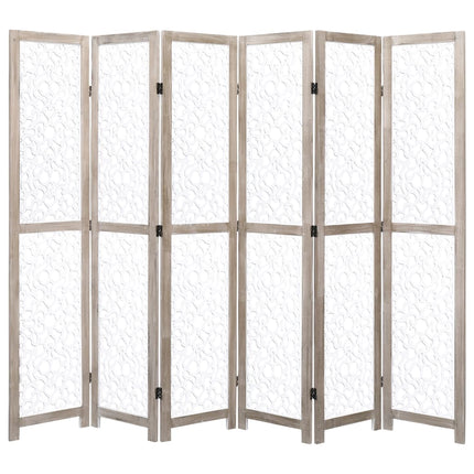 Cloison De Séparation 4 Panneaux 140X165 Cm Bois Solide