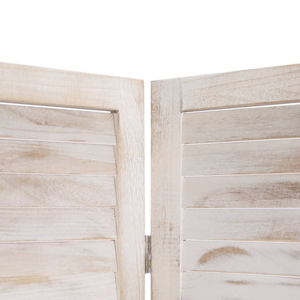 Cloison De Séparation 3 Panneaux Blanc 105X165 Cm Bois