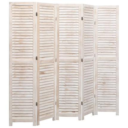 Cloison De Séparation 3 Panneaux Blanc 105X165 Cm Bois