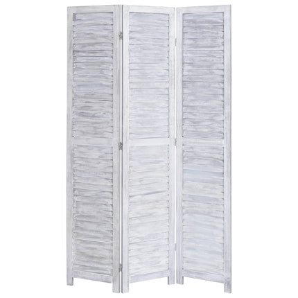 Cloison De Séparation 3 Panneaux Blanc 105X165 Cm Bois
