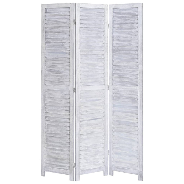 Cloison De Séparation 3 Panneaux Blanc 105X165 Cm Bois