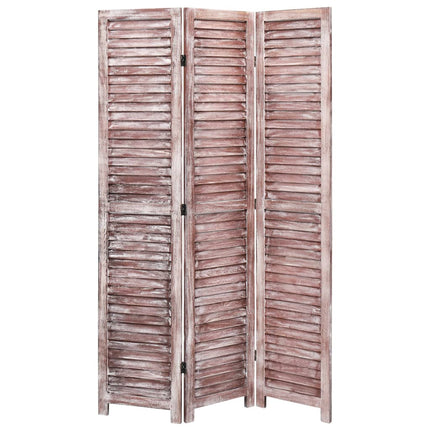 Cloison De Séparation 3 Panneaux Blanc 105X165 Cm Bois