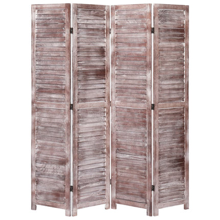 Cloison De Séparation 3 Panneaux Blanc 105X165 Cm Bois