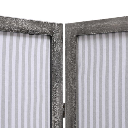 Cloison De Séparation 6 Panneaux Gris 210X165 Cm Tissu