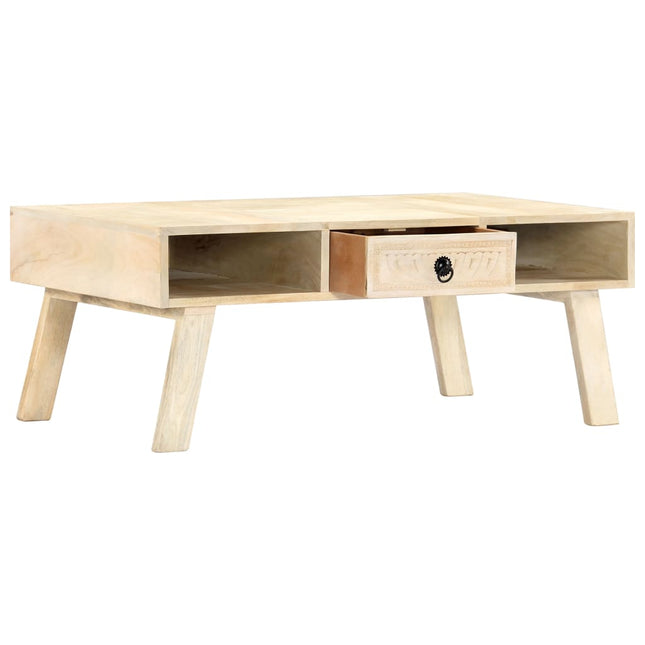 Table Basse 100X60X40 Cm Bois De Manguier Massif