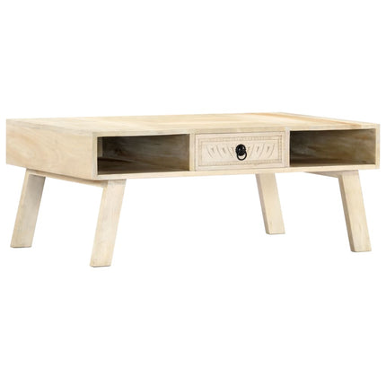 Table Basse 100X60X40 Cm Bois De Manguier Massif
