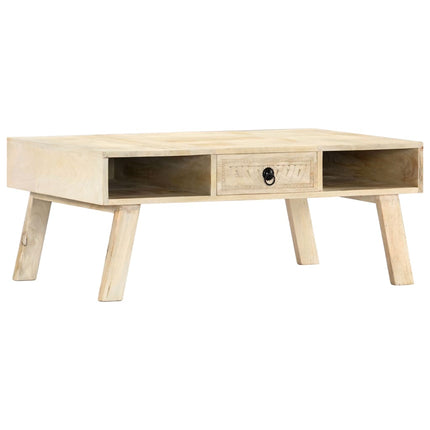 Table Basse 100X60X40 Cm Bois De Manguier Massif