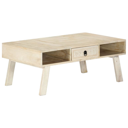 Table Basse 100X60X40 Cm Bois De Manguier Massif