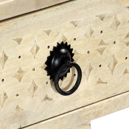 Table Console 110 X 35 X 76 Cm Bois De Manguier Massif