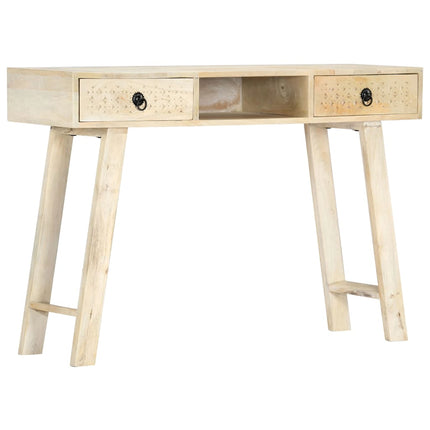 Table Console 110 X 35 X 76 Cm Bois De Manguier Massif