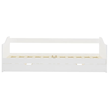 Cadre De Lit Extensible Sans Matelas Bois De Pin 90X200Cm