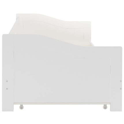 Cadre De Lit Extensible Sans Matelas Bois De Pin 90X200Cm