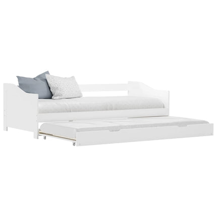 Cadre De Lit Extensible Sans Matelas Bois De Pin 90X200Cm