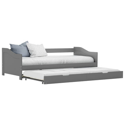 Cadre De Lit Extensible Sans Matelas Bois De Pin 90X200Cm