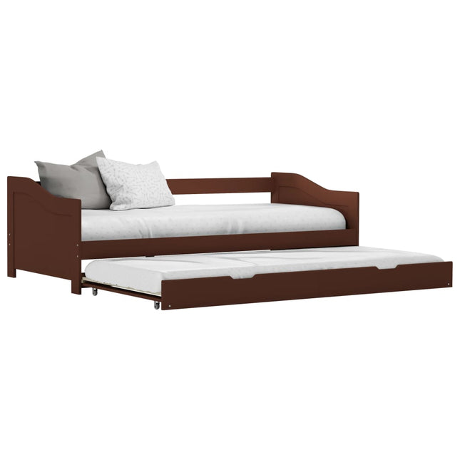 Cadre De Lit Extensible Sans Matelas Bois De Pin 90X200Cm