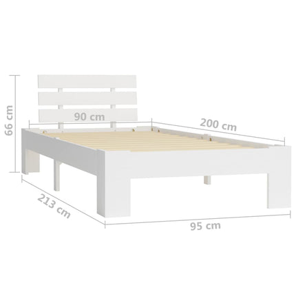 Cadre De Lit Sans Matelas Bois De Pin Massif