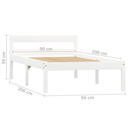 Cadre De Lit Sans Matelas Bois De Pin Massif