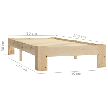 Cadre De Lit Sans Matelas De Pin Massif