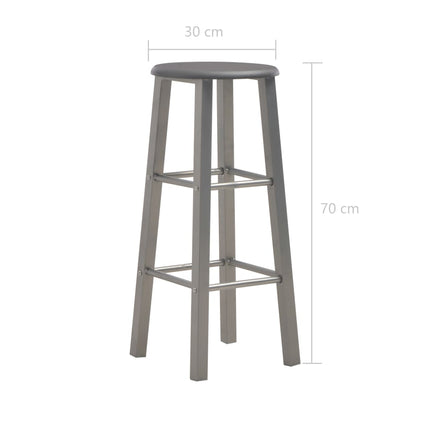 Tabourets De Bar Lot De 2 Mdf
