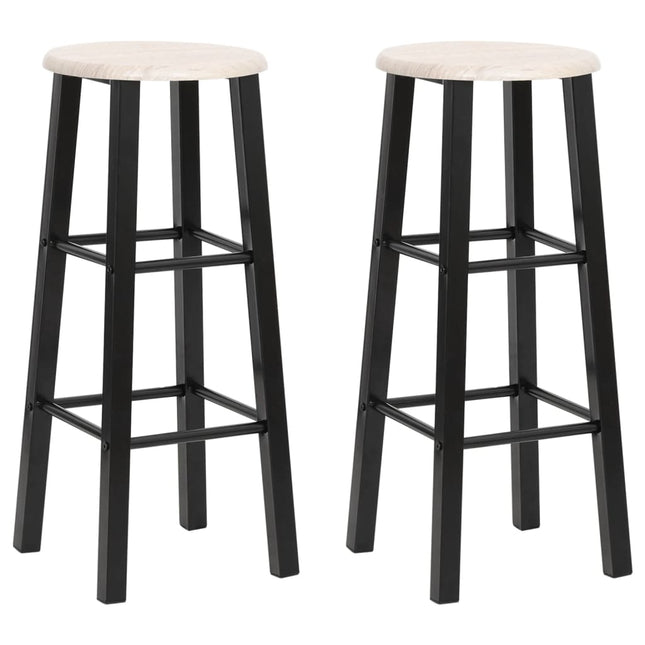 Tabourets De Bar Lot De 2 Mdf