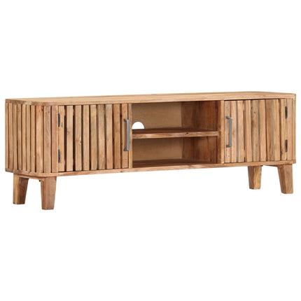 Meuble Tv 130X30X45 Cm Bois D'acacia Massif