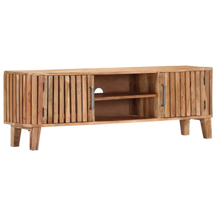 Meuble Tv 130X30X45 Cm Bois D'acacia Massif