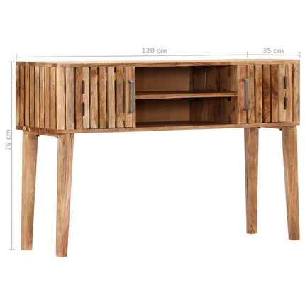 Table Console 120 X 35 X 76 Cm Bois D'acacia Massif